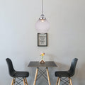 Casablance Pendant Light - Small Chrome & Clear Glass, 200mm Sphere - SuperSaverAU - view 3