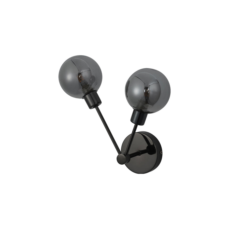 Grette Wall Light, Black Chrome, H 30cm x L 15cm x W 30cm, G9, 310 Lumen - SuperSaverAU - view 1