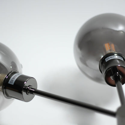 Grette Wall Light, Black Chrome, H 30cm x L 15cm x W 30cm, G9, 310 Lumen