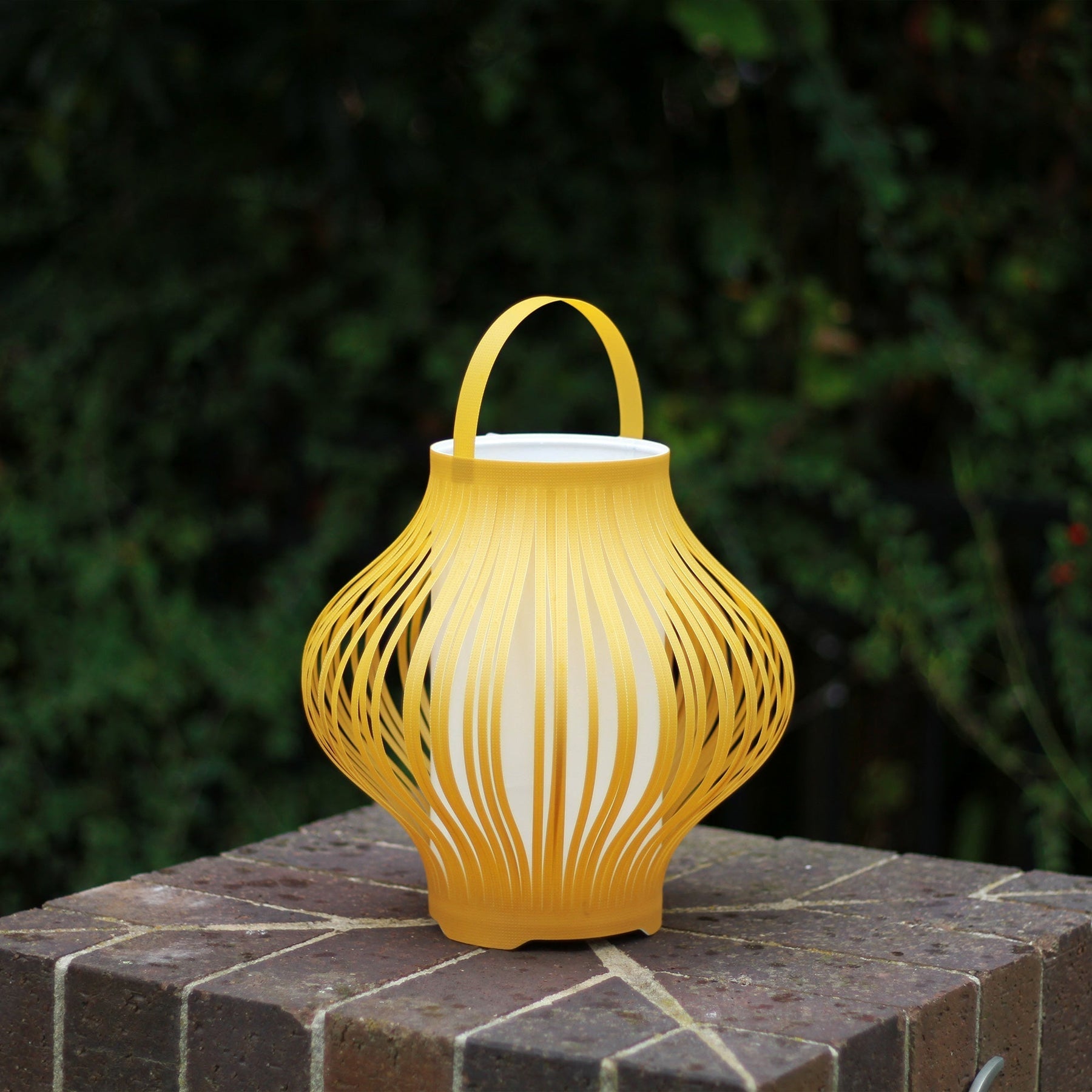 Lexi Lighting LED Retractable Lantern with Remote & USB Charging - Yellow