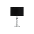 Moby Table Lamp - 42.5H cm Acrylic & Chrome with Black Linen Shade - SuperSaverAU - view 2