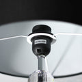 Moby Table Lamp - 42.5H cm Acrylic & Chrome with Black Linen Shade - SuperSaverAU - view 3
