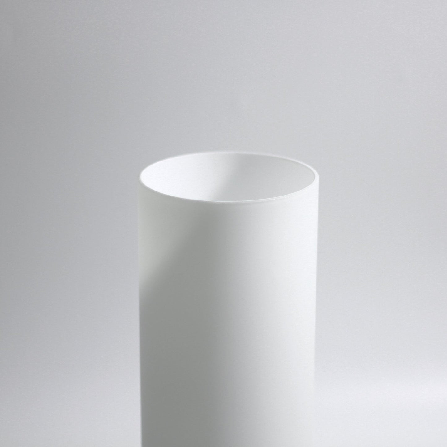 Julie Cylinder Touch Lamp 30H x10W x10D with USB Port, Opaque Glass Shade