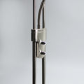 Buckley Dimmable LED Mother & Child Floor Lamp 180cm Satin Chrome, 2 Lights - SuperSaverAU - view 2