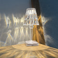 Eugenia Touch Table Lamp, 26H x 12W x 12D cm, Clear Acrylic, Battery Operated - SuperSaverAU - view 2