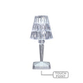 Eugenia Touch Table Lamp, 26H x 12W x 12D cm, Clear Acrylic, Battery Operated - SuperSaverAU - view 4