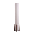 Premium Esme Floor Lamp with Wood Base & Natural Fabric Shade