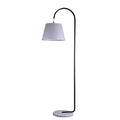Premium Thea Floor Lamp with Marble Base & Linen Shade - White