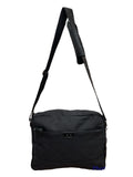 FIB Byron Black Canvas Laptop Messenger Bag 13 Inch