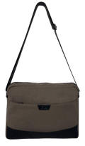 FIB Byron Brown Canvas Laptop Messenger Bag 13 Inch