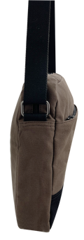 FIB Byron Brown Canvas Laptop Messenger Bag 13 Inch
