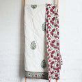 Premium Kolka Kaner Reversible Cotton Coverlet - Ruby Queen