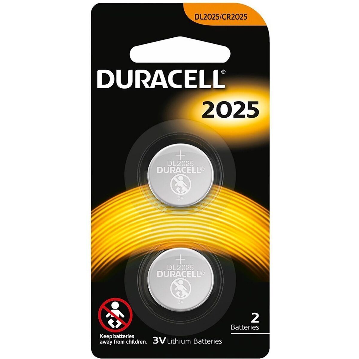 2x Duracell CR2025 Batteries Lithium 3V Battery Security 2025 - SuperSaverAU - view 2