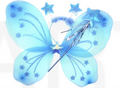 Girls Kids Angel Fairy Butterfly Wing Fancy Princess Dress Up Party Costume Prop - Blue - SuperSaverAU - view 2