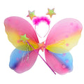 Girls Kids Angel Fairy Butterfly Wing Princess Party Costume Prop - Rainbow - SuperSaverAU - view 1
