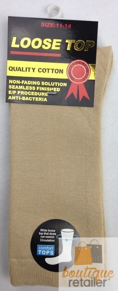 10 Pairs of Cotton Loose Top Socks for Medical Comfort