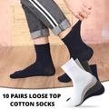 COTTON Loose Top Socks 10 Pairs Medical Circulation Diabetic Comfort - SuperSaverAU - view 3