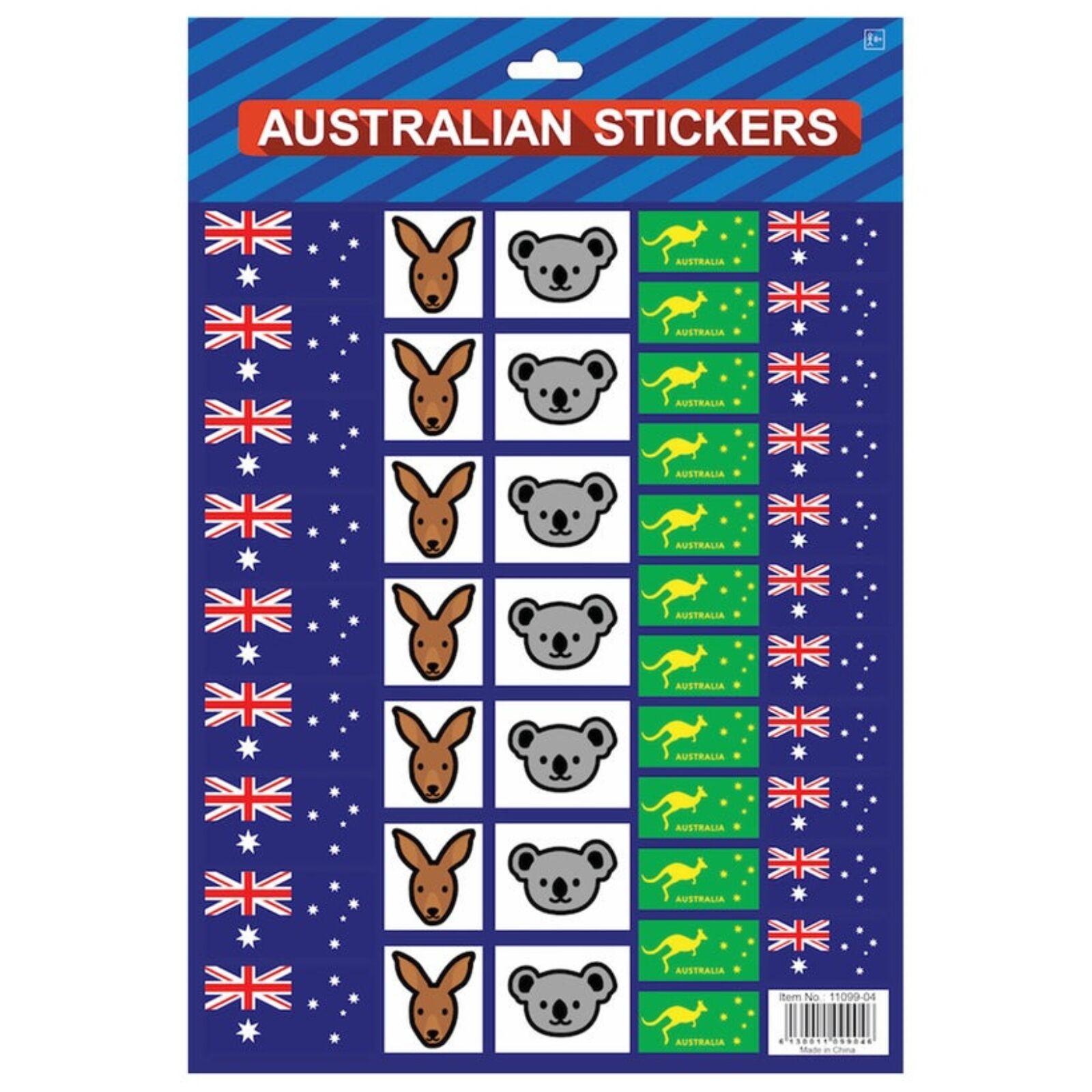 Premium Australian Flag Stickers - 4 x A4 Sheets