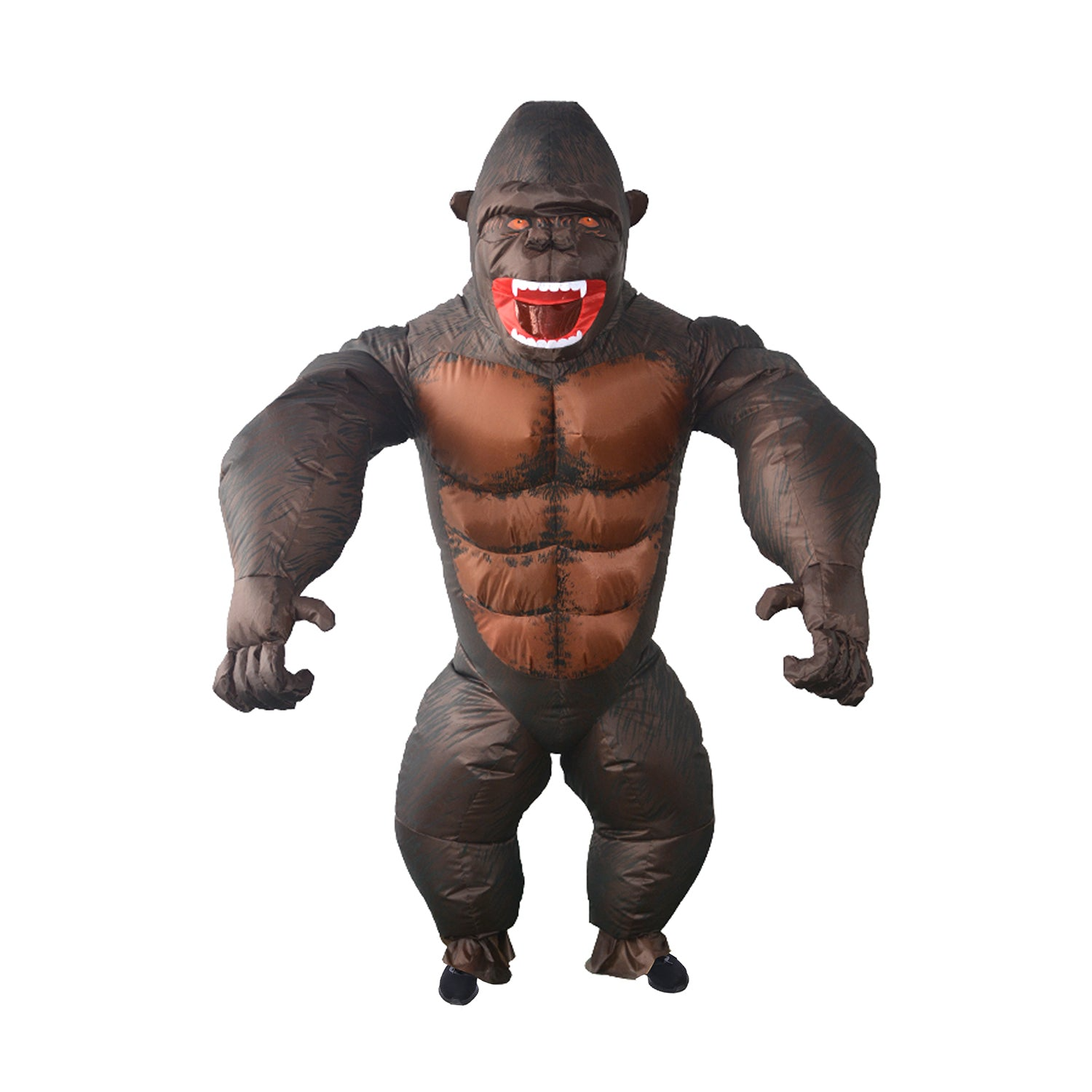Adult Gorilla Fan Inflatable Halloween Party Costume Suit Monkey Ape King Kong Animal - SuperSaverAU - view 1