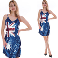 Premium Womens Australia Flag Sequin Dress - One Size