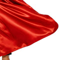 Premium Long Satin Costume Cape - Red, 166cm