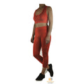 Premium Women's Red Crop Top and Legging Set Sport Party Outfit