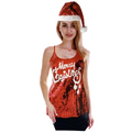 Womens Christmas Sequin Singlet Camisole - One Size Fits Most - SuperSaverAU - view 3