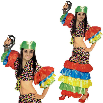Womens Flamenco Dancer Costume Spanish Rumba Fancy Dress