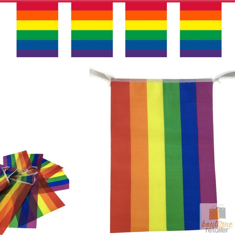 Premium Rainbow Bunting Flag Party Banner - 3.6m
