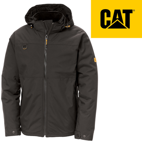 Caterpillar Chinook Waterproof Zip Hooded Jacket - Black - 3XL
