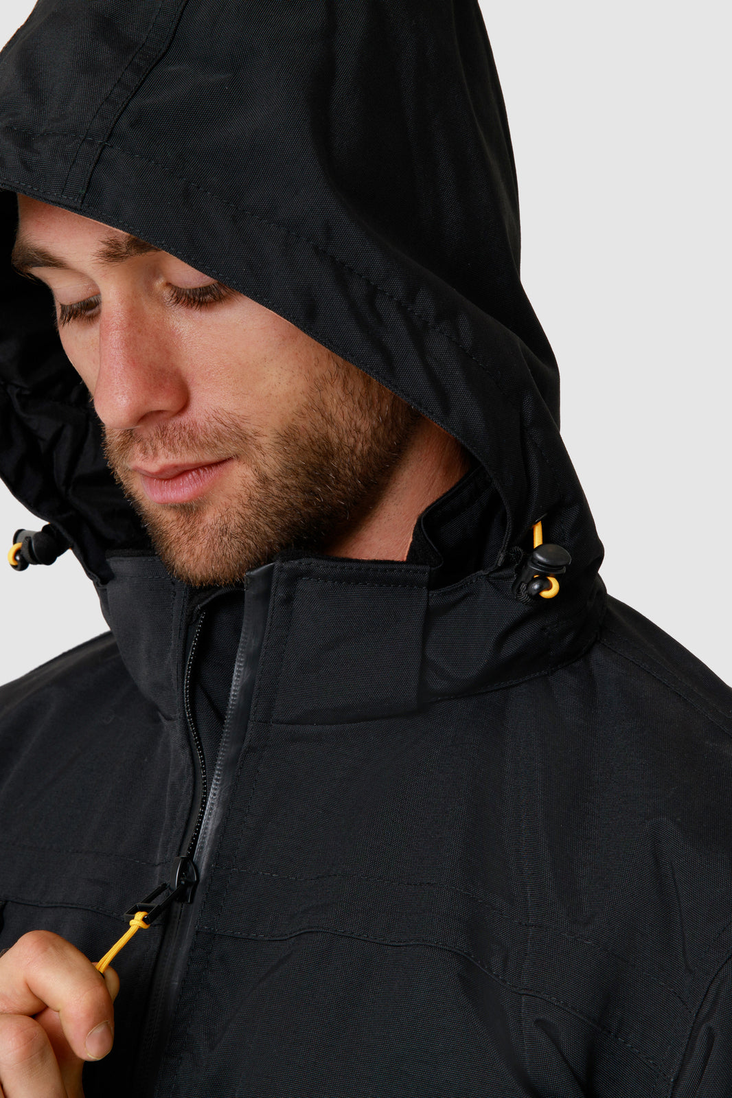 Caterpillar Chinook Waterproof Zip Hooded Jacket - Black - 3XL