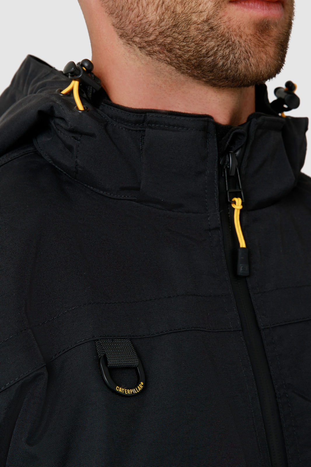 Caterpillar Chinook Waterproof Zip Hooded Jacket - Black - 3XL