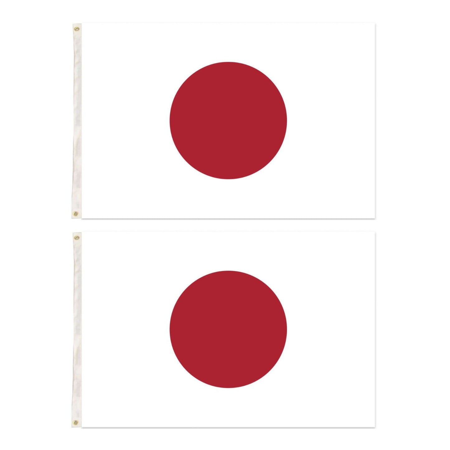 2x Japan Country Flag, Heavy Duty National Flag with Brass Eyelets - 150cm x 90cm