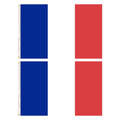 2x French Country Flag Heavy Duty with Brass Eyelets - 150cm x 90cm - SuperSaverAU - view 3