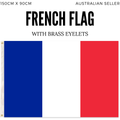 2x French Country Flag Heavy Duty with Brass Eyelets - 150cm x 90cm - SuperSaverAU - view 4