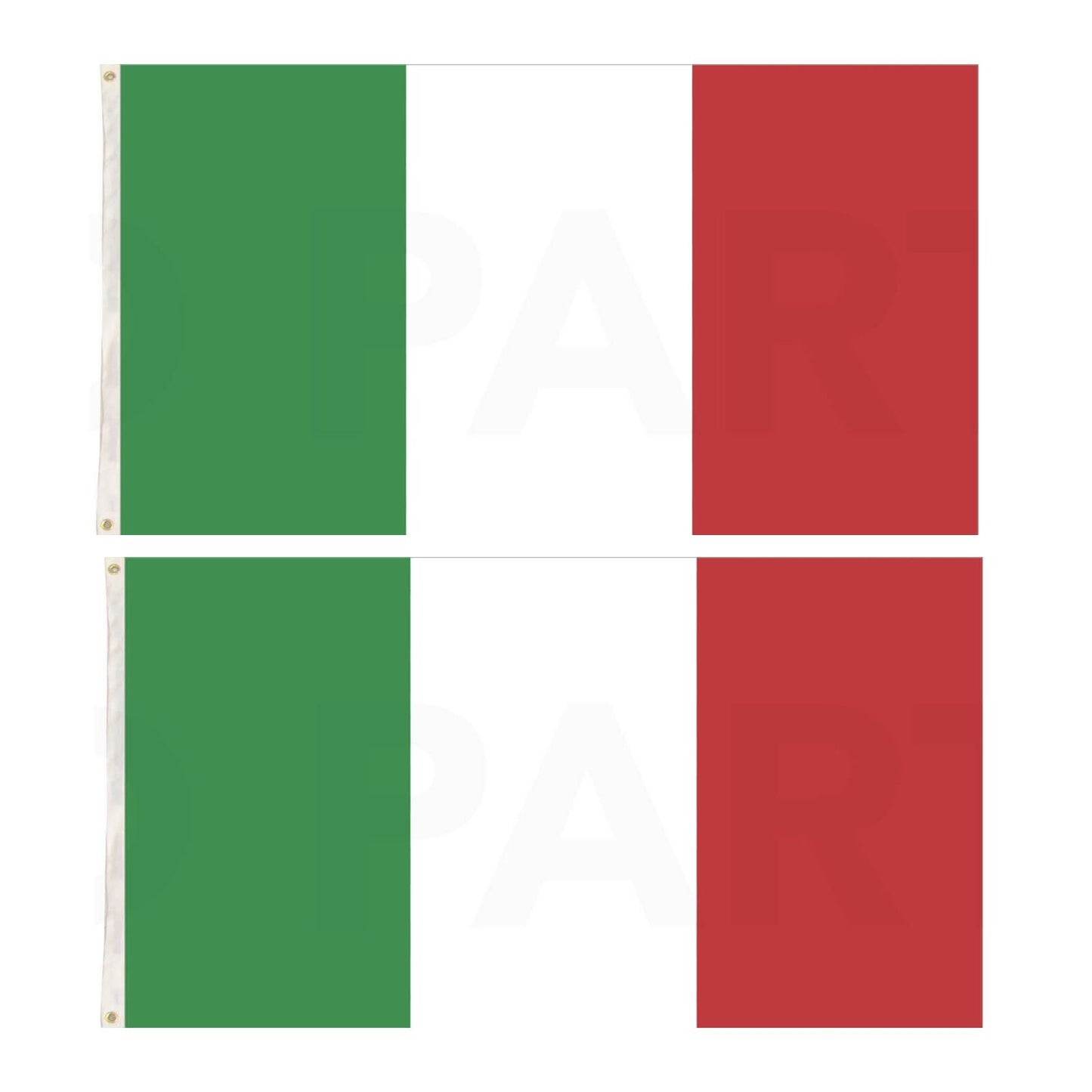 2x Italian Country Flags Heavy Duty Outdoor 150cm x 90cm with Brass Eyelets