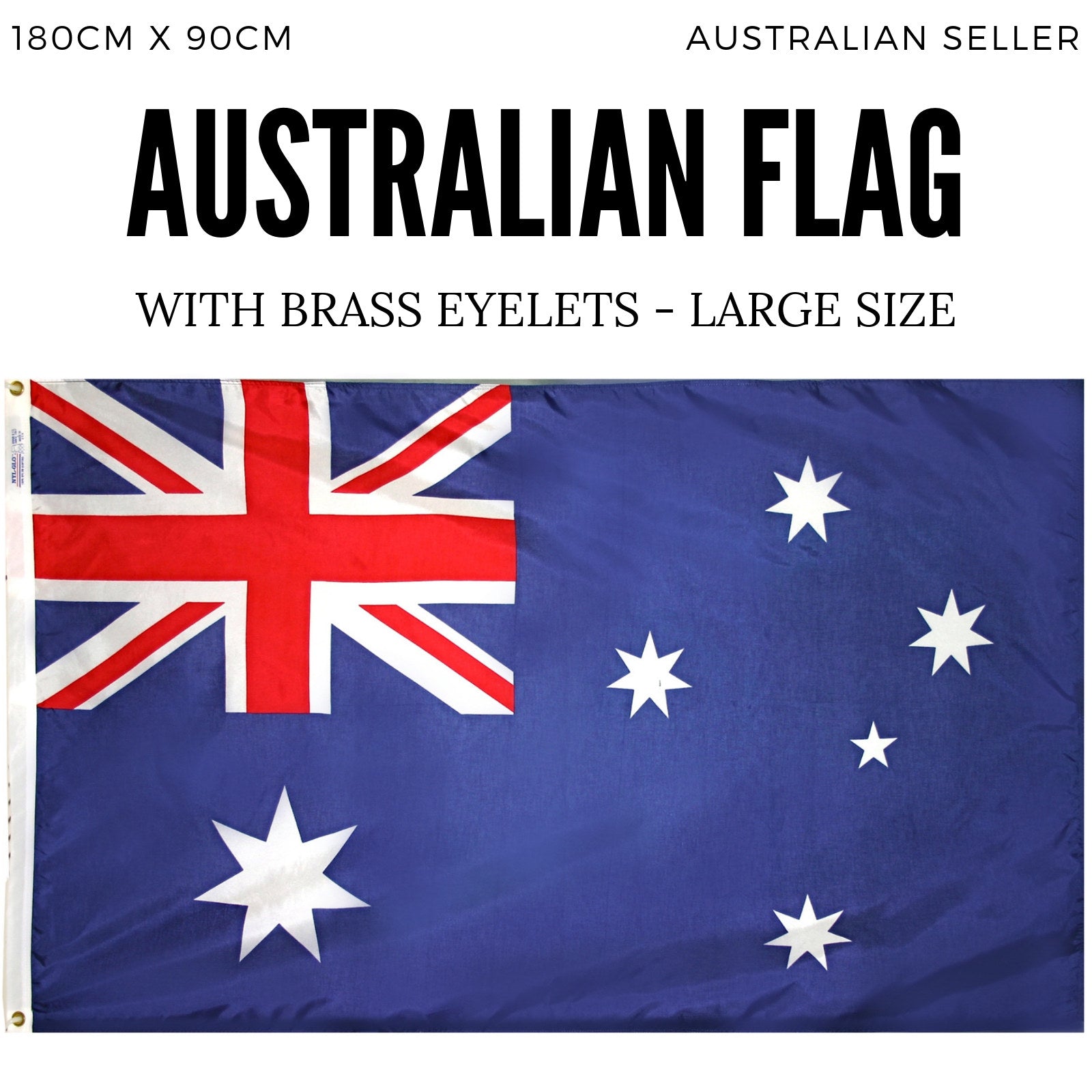 AUSTRALIA FLAG Aussie Australian Day Souvenir 180cm x 90cm with Eyelets - SuperSaverAU - view 4