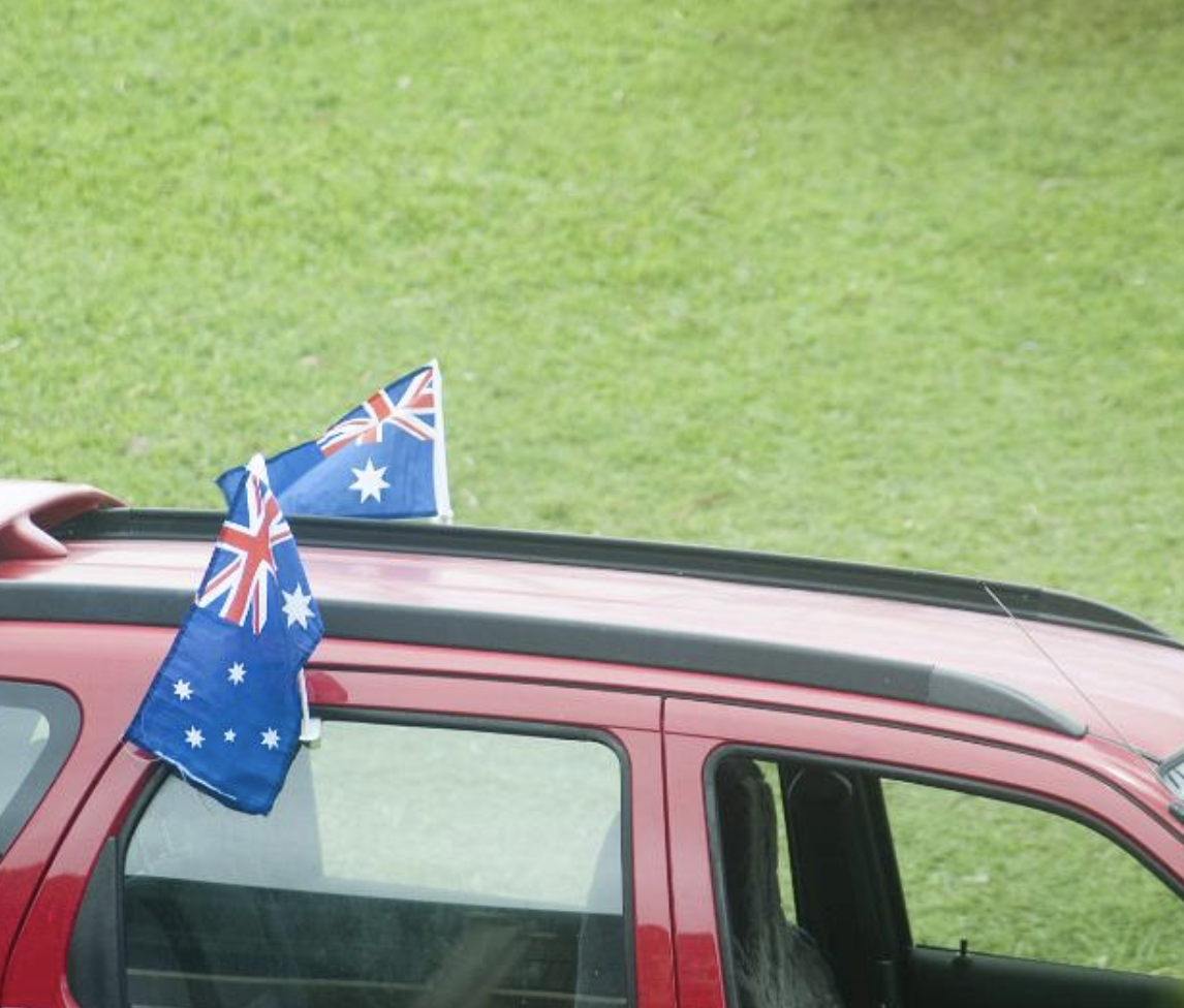 Australia Car Flag with Window Clip, 30cm x 45cm, Perfect for Australia Day - SuperSaverAU - view 4