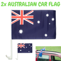 AUSTRALIA CAR FLAG with Window Clip, 30cm x 45cm, 2 Pack for Australia Day - SuperSaverAU - view 3