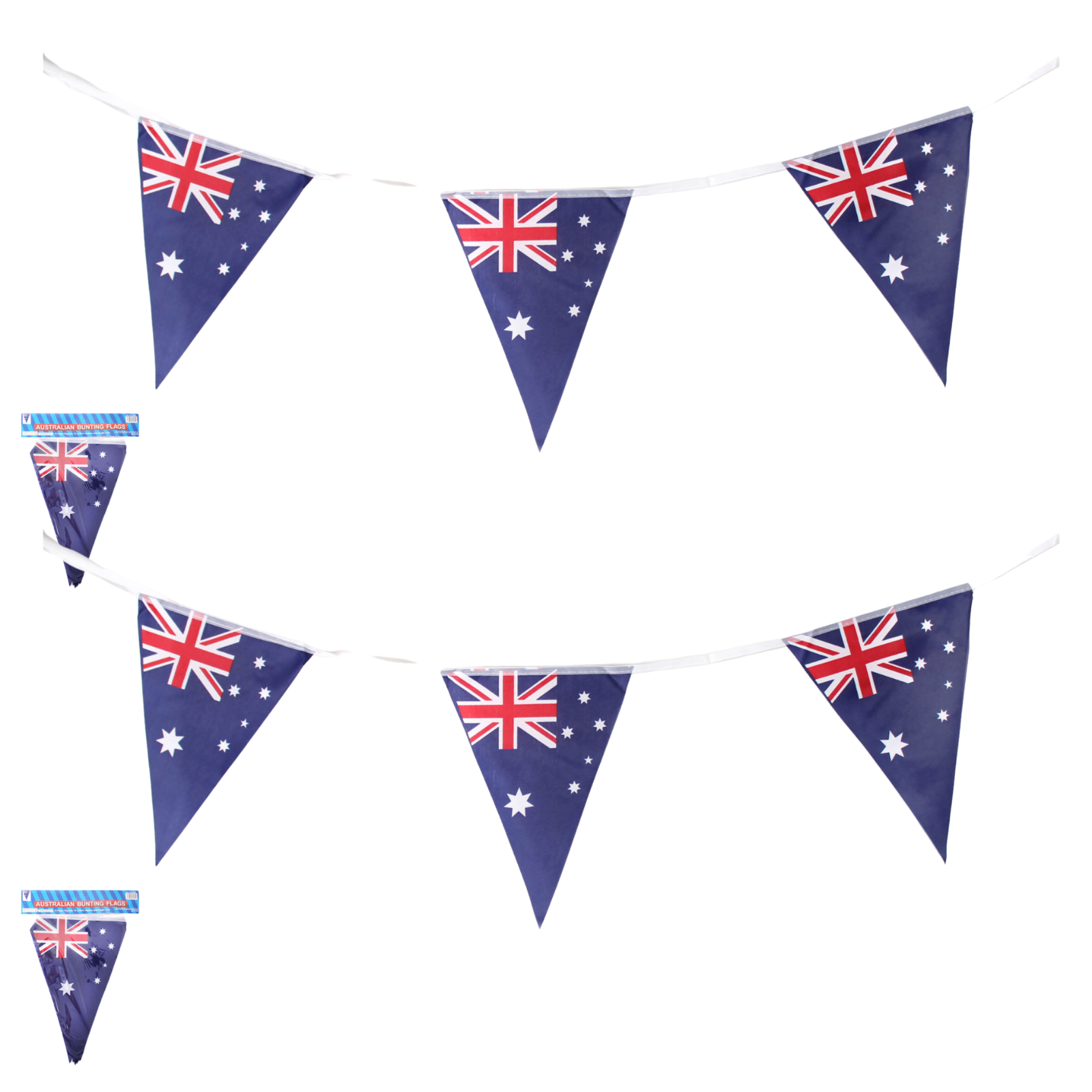 2x 3.6m AUSTRALIA BUNTING FLAG Australian Day Colours Party Banner Flags Decor - SuperSaverAU - view 2