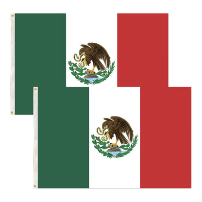 Premium Mexican Country Flags (2x) Heavy Duty Outdoor 150cm x 90cm