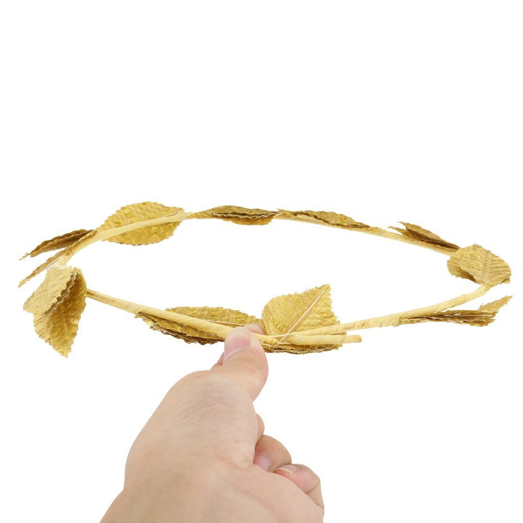 Premium Gold Leaf Wreath Headband Crown