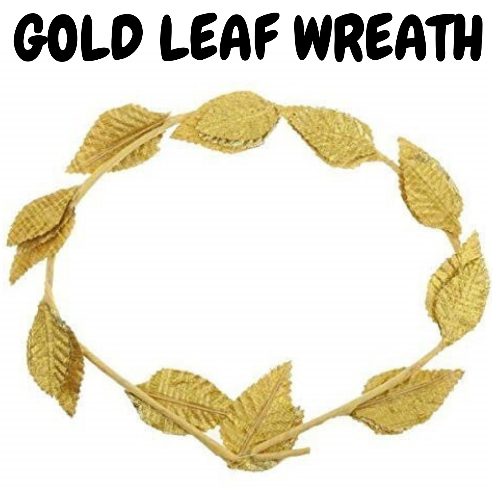 Premium Gold Leaf Wreath Headband Crown