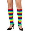 Premium Rainbow Ribbed Knit Leg Warmers - 40cm
