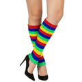 Premium Rainbow Ribbed Knit Leg Warmers - 40cm