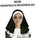 NUN Headpiece & Neckpiece Set Kit Collar Saints Sinners Church Sister Party - SuperSaverAU - view 2