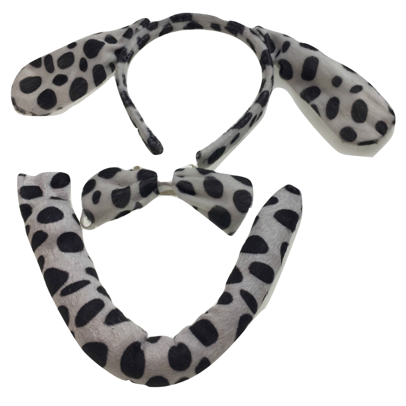 Premium Animal Headband, Bow Tie & Tail Set - Dog/Frog, 2pc