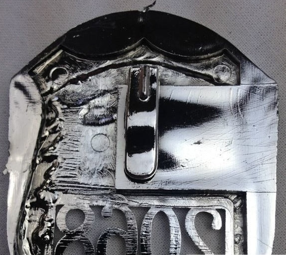 POLICE BADGE Costume Accessory Plastic Silver Fancy Dress Party Officer Cop - SuperSaverAU - view 2