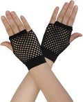 Premium Fingerless Fishnet Gloves - Black, 1 Pair
