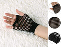 Premium Fingerless Fishnet Gloves - Black, 1 Pair